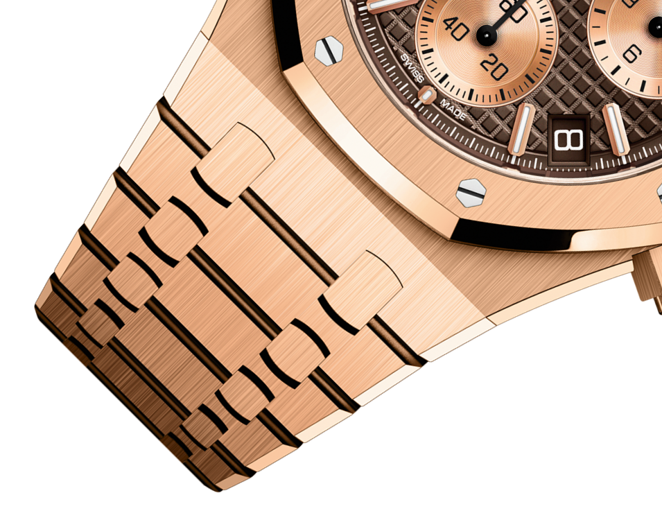 ROYAL OAK Pink Gold Brown Dial CHRONOGRAPH 41mm