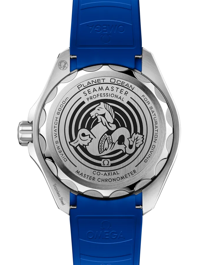 OMEGA SEAMASTER PLANET OCEAN 6000M 45.5 MM, O‑MEGASTEEL ON RUBBER STRAP