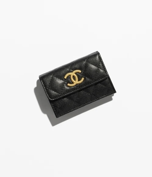 SMALL FLAP WALLET Black