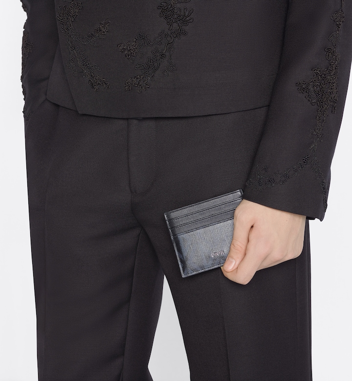 Card Holder Black CD Diamond Canvas