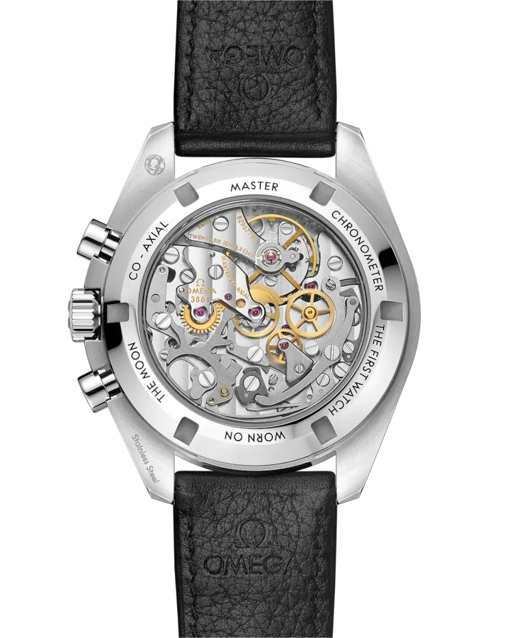 OMEGA SPEEDMASTER MOONWATCH PROFESSIONAL 42 MM, STEEL ON LEATHER STRAP