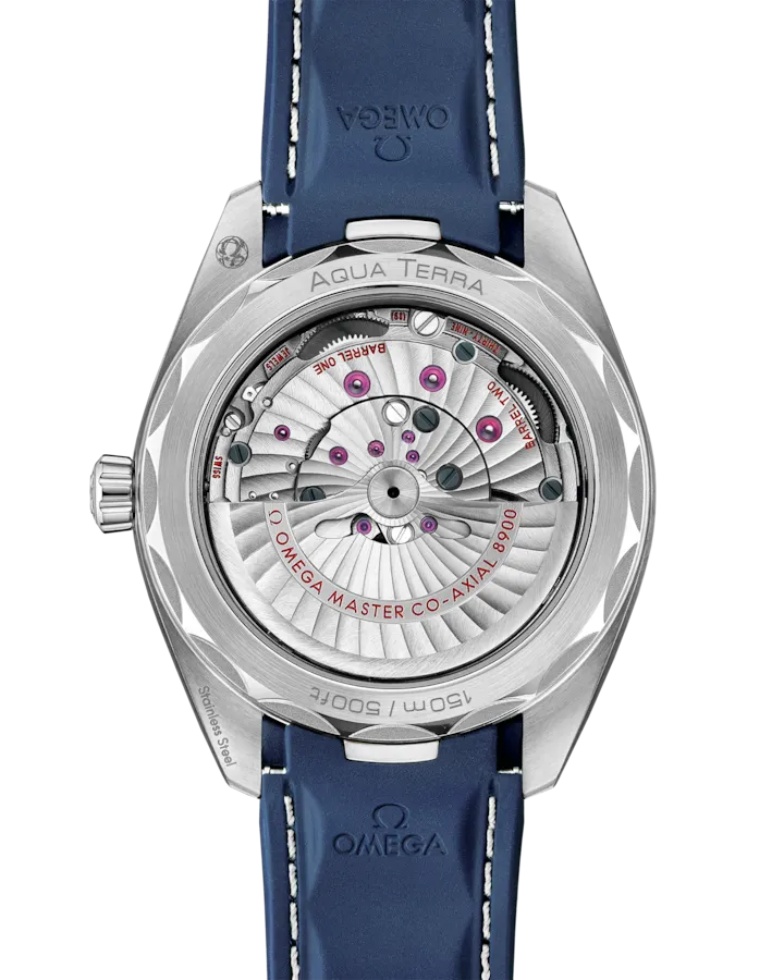 OMEGA SEAMASTER AQUA TERRA 150M 41 MM, STEEL ON RUBBER STRAP