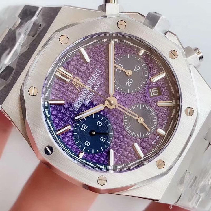 ROYAL OAK Plum purple dial CHRONOGRAPH 41mm