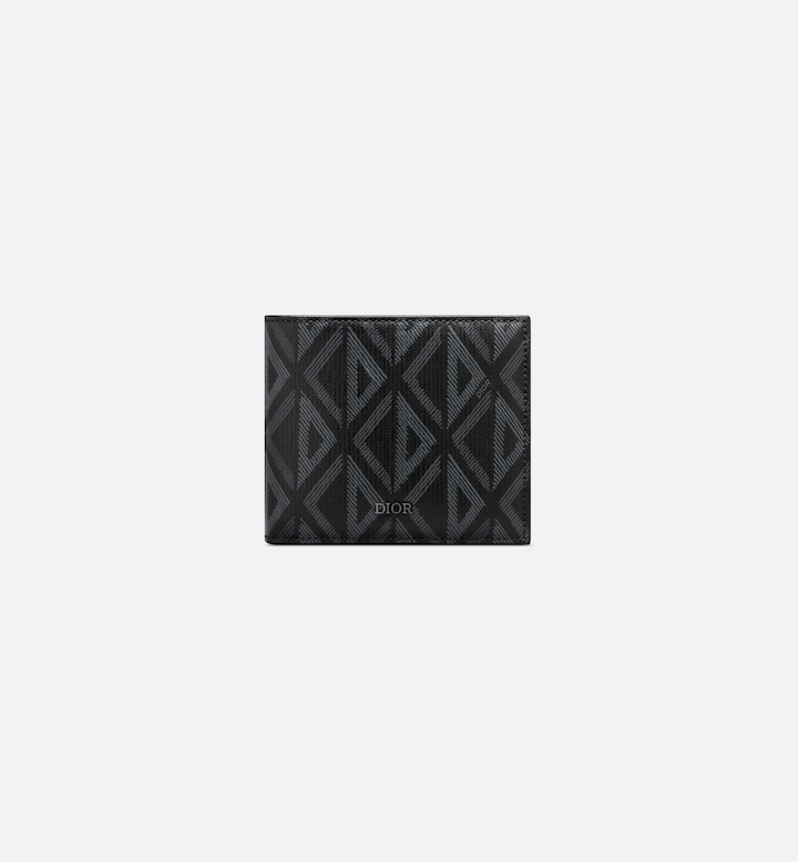 Bifold Wallet Black CD Diamond Canvas