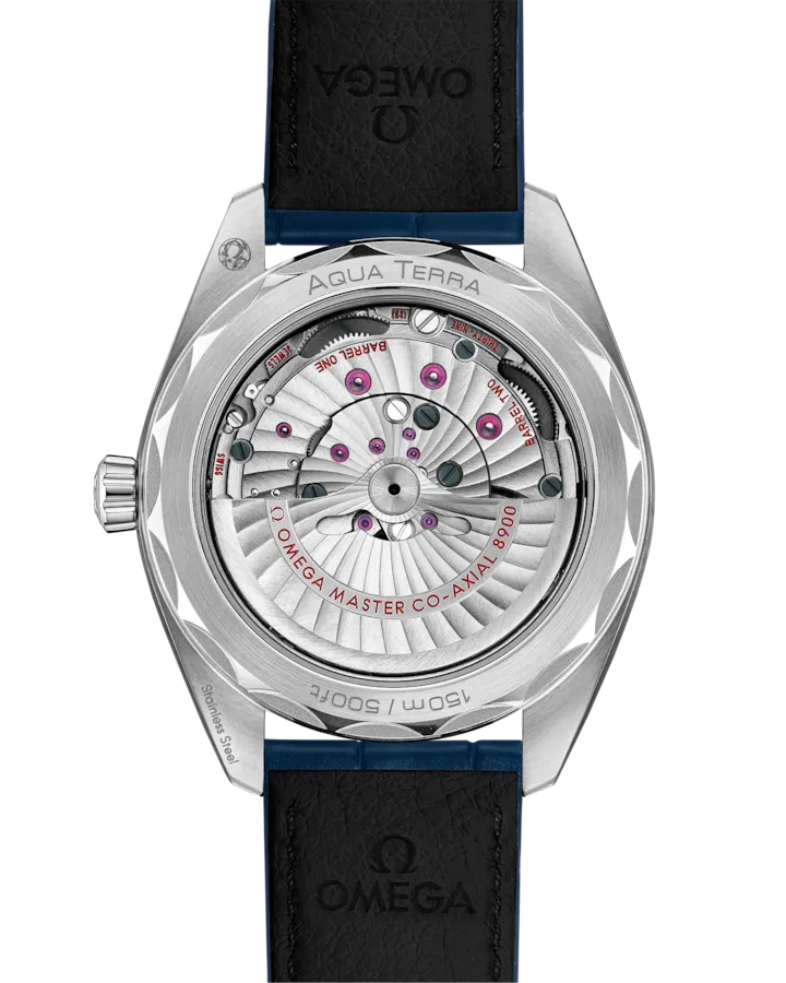 OMEGA SEAMASTER AQUA TERRA 150M 41 MM, STEEL ON LEATHER STRAP