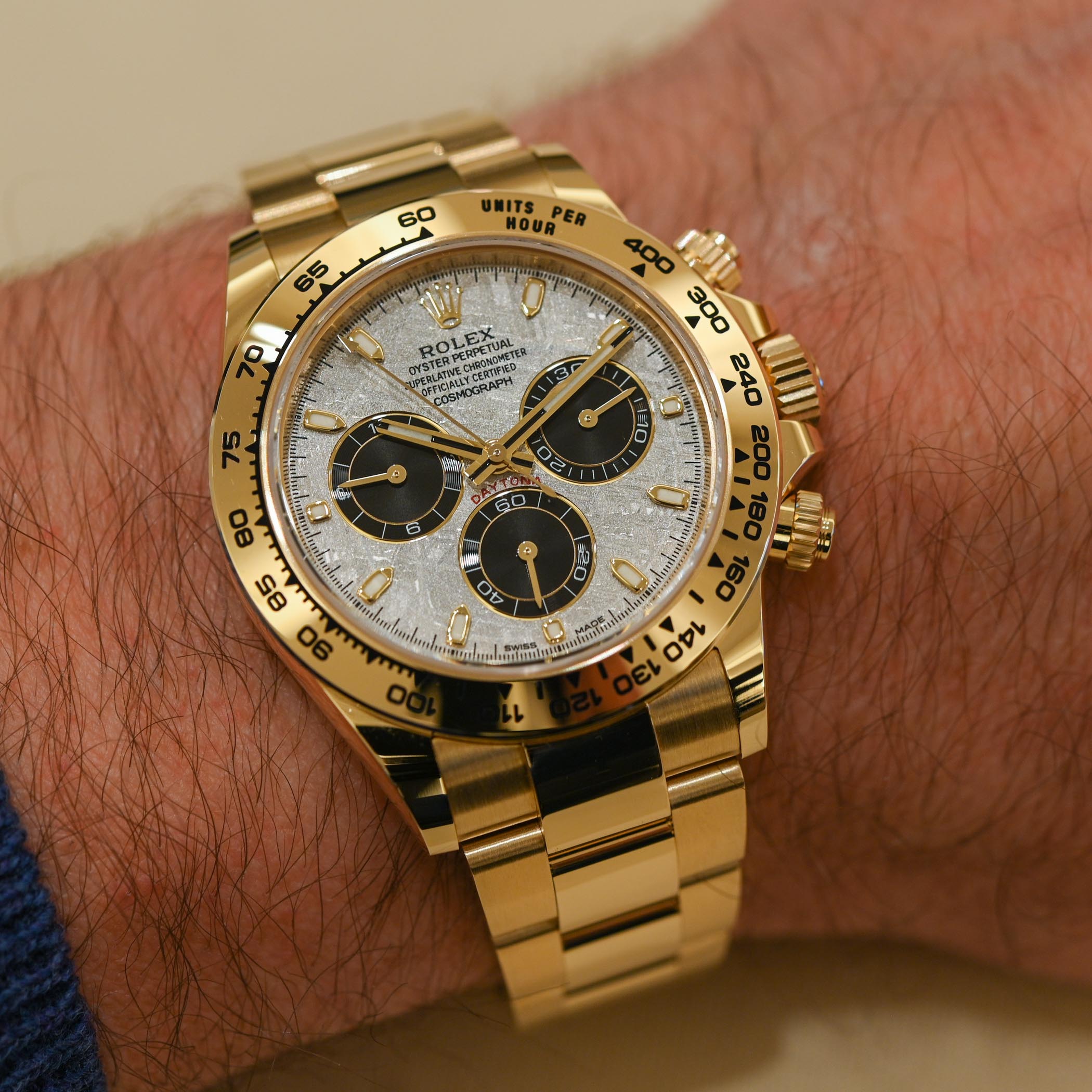 Rolex Cosmograph Daytona Yellow Gold Meteorite 116508-0015