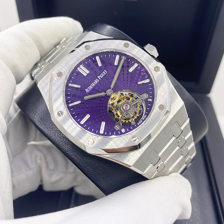 Royal Oak Limited Edition Tourbillon Extra-Thin Purple Dial 41mm