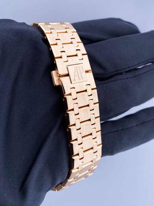 ROYAL OAK Pink Gold Black Dial 41mm