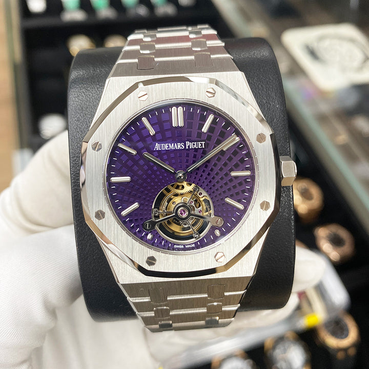 Royal Oak Limited Edition Tourbillon Extra-Thin Purple Dial 41mm