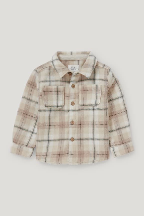 Baby flannel shirt - check