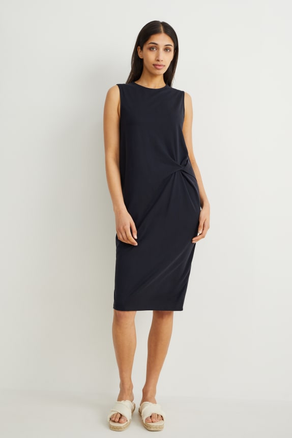 Sheath dress with knot detail