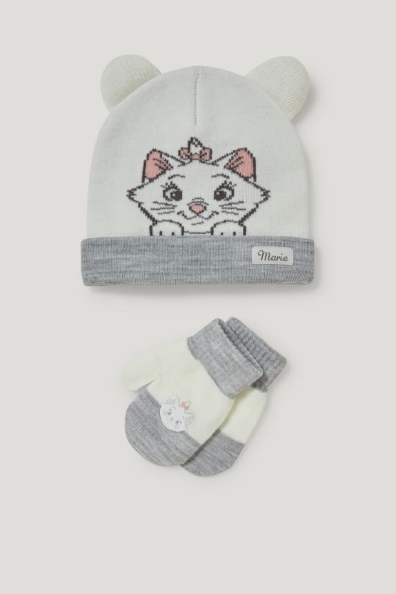 Aristocats - set - baby hat and mittens - 2 piece