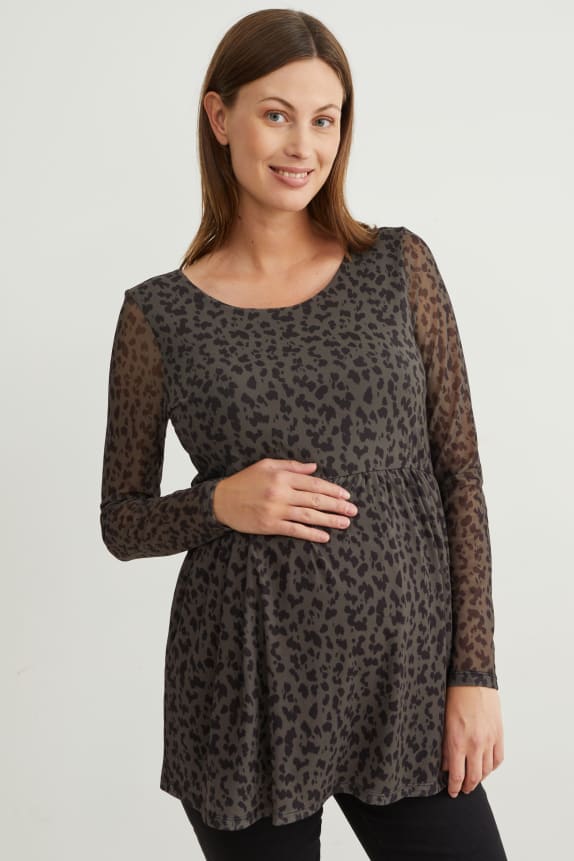 Maternity blouse - patterned