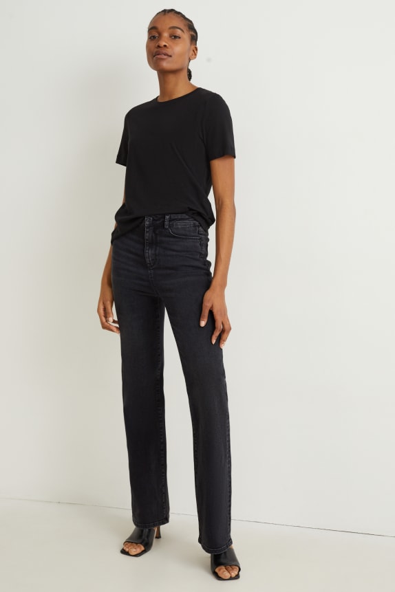 Flared jeans - high waist - shaping jeans - LYCRA®