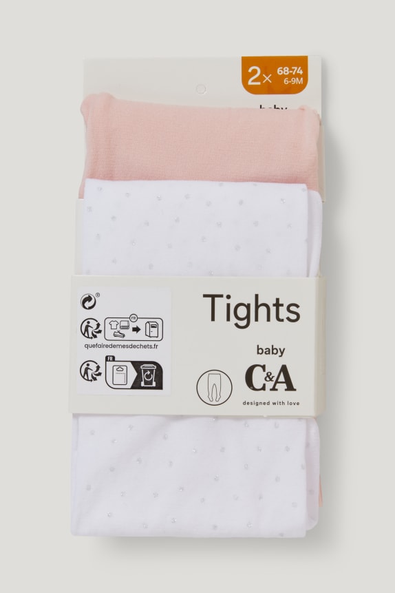 Multipack of 2 - baby tights - 40 denier