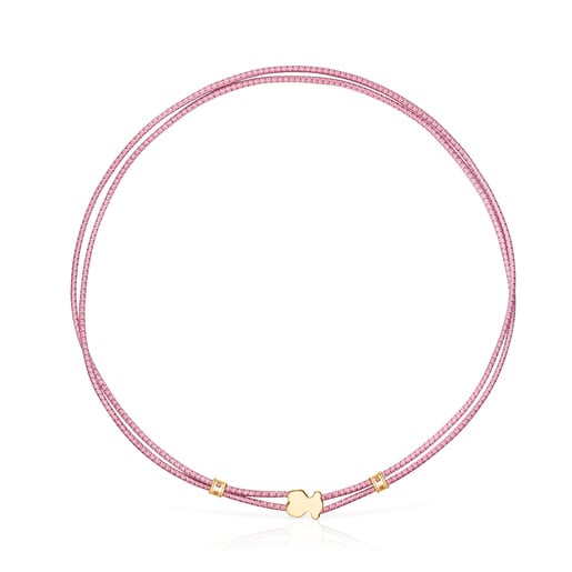 Tous Elastic necklace Lilac-colored Dolls Sweet