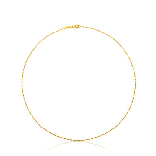 40 cm Gold TOUS Chain Choker with 1.2 mm balls. | 