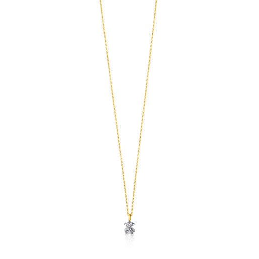 White gold TOUS Puppies Necklace with Diamonds