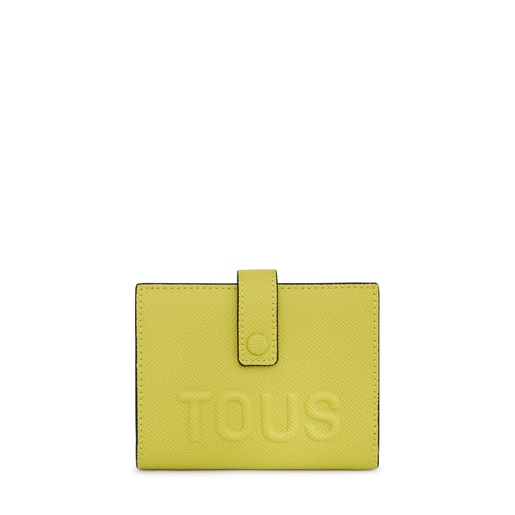 Lime green TOUS La Rue Pocket Card wallet | 