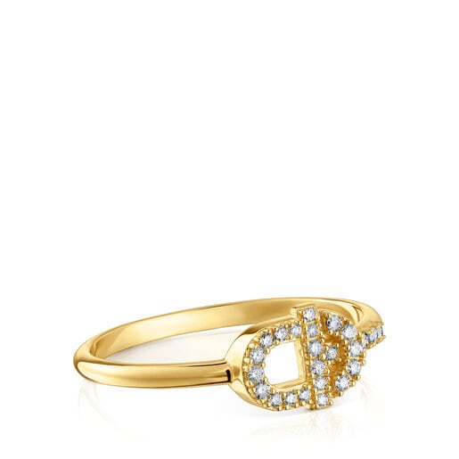 Anillos Tous Gold TOUS MANIFESTO Ring with diamonds