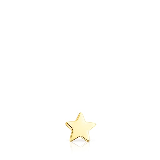Tous Piercing with star TOUS piercing Ear Gold