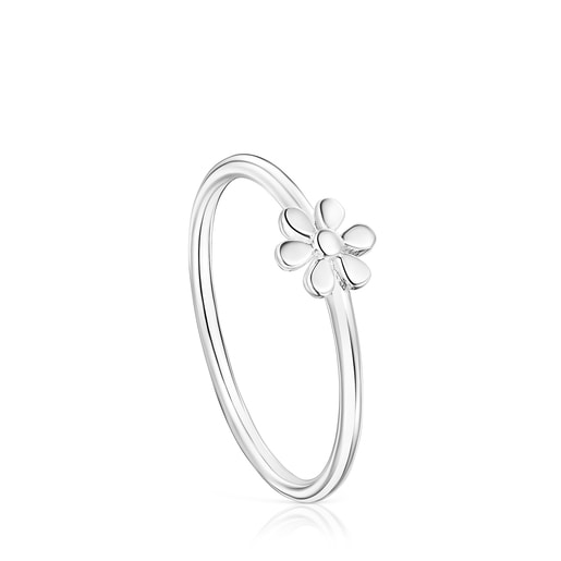 Tous Ring Fragile Silver flower Nature