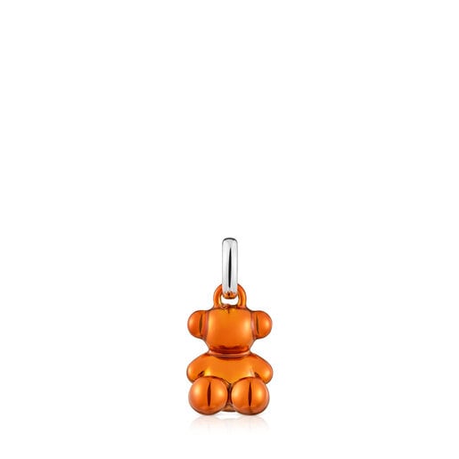 Tous Bear Pendant orange steel Bold bear Small
