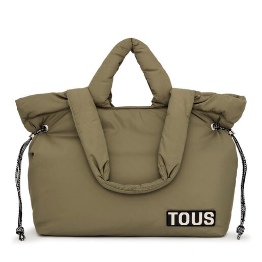 Large khaki Tote bag TOUS Carol Soft