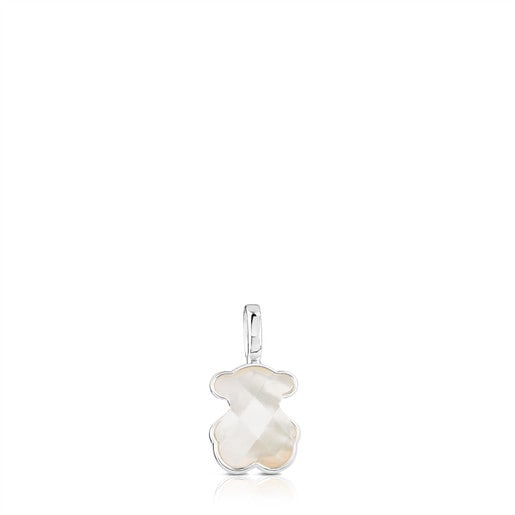 Tous 1,5cm. Silver Color faceted TOUS and Pendant. mother-of-pearl
