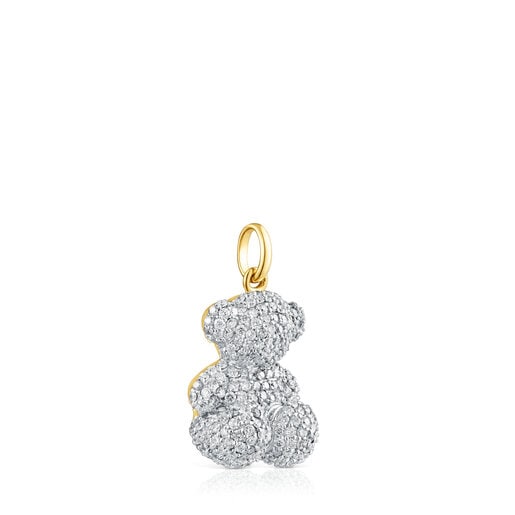 Tous Pulseras 1.30ct-diamond and gold Bold Bear pendant