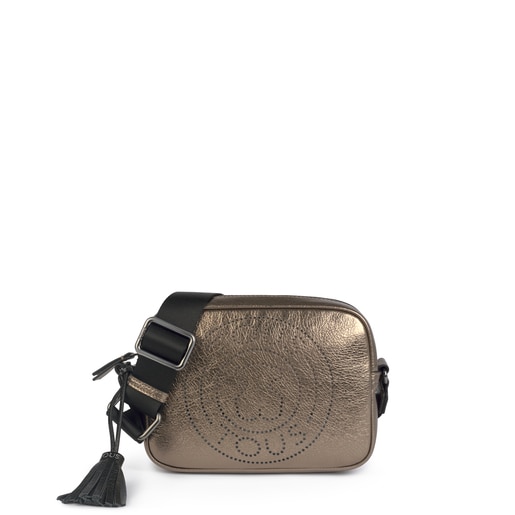 Colonia Tous Mujer Small leather crossbody bag Leissa gun