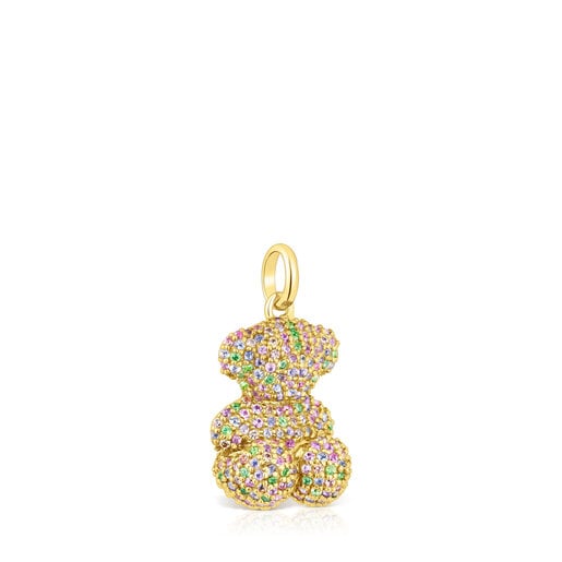 Colonia Tous Gemstone and gold Bold Bear pendant