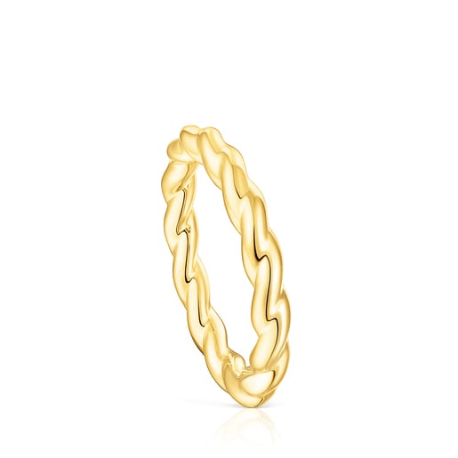 Tous Ring Twisted Gold