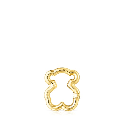 Tous Large Gold Hold Bear Ring