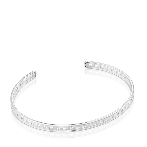 Silver TOUS Bear Row bracelet with silhouettes | 