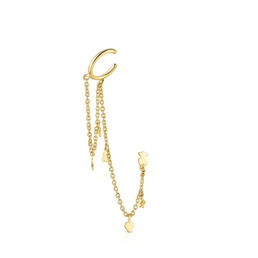 Silver Vermeil and Pearls Cool Joy Earcuff | 