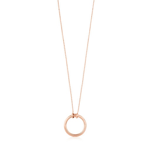 Rose Vermeil Silver TOUS Hold Necklace 2,8cm. | 