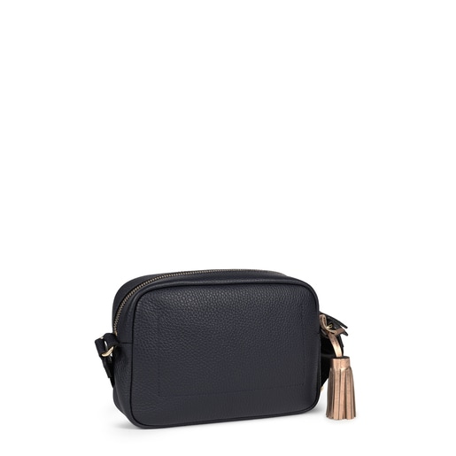 Perfume Tous Mujer Small navy blue Leather Leissa bag Crossbody