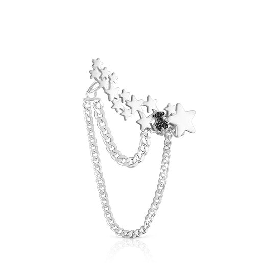 Tous Perfume Silver Magic spinels climber with Earcuff Nature