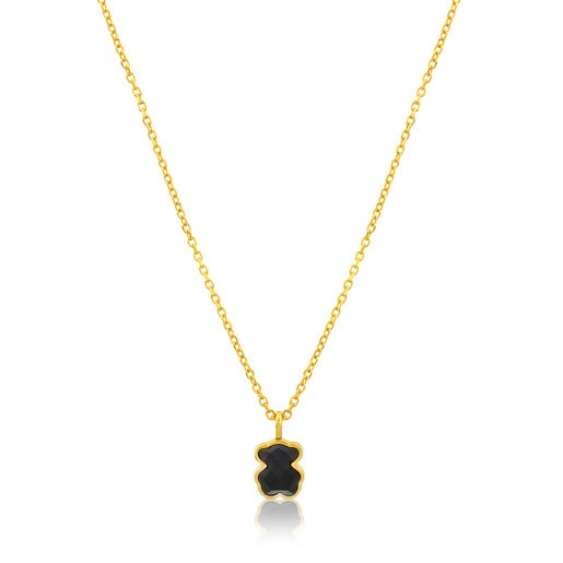 Vermeil Silver TOUS Color Necklace with Onyx | 