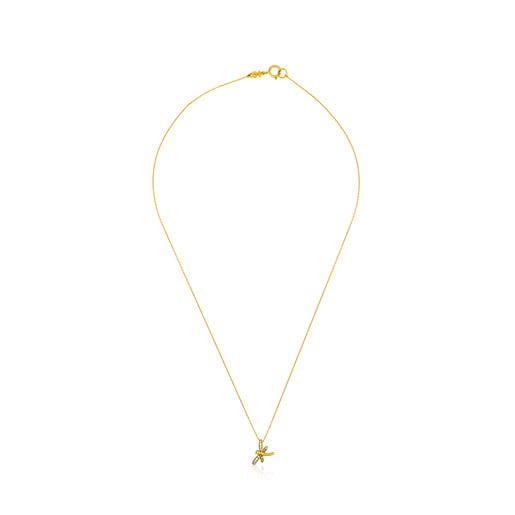 Tous Pulseras TOUS Bera Necklace in Gold with Dragon-fly motif Diamonds