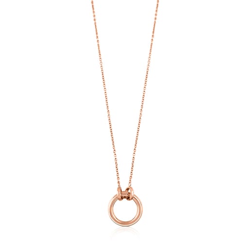Rose Vermeil Silver TOUS Hold Necklace 1,6cm. | 