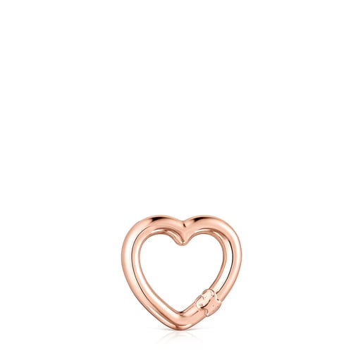 Small Hold heart Ring in Rose Vermeil | 