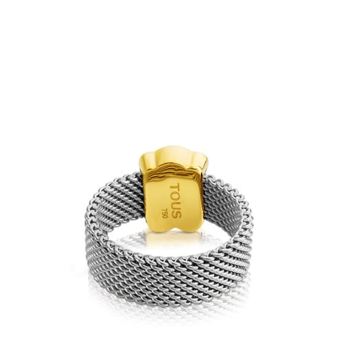 Relojes Tous Steel and Gold TOUS 0,7cm Ring Mesh