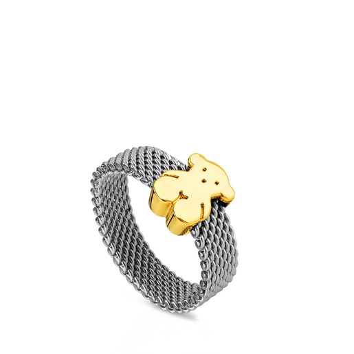 Tous Sweet Steel Ring Dolls Gold 0,5cm. TOUS and