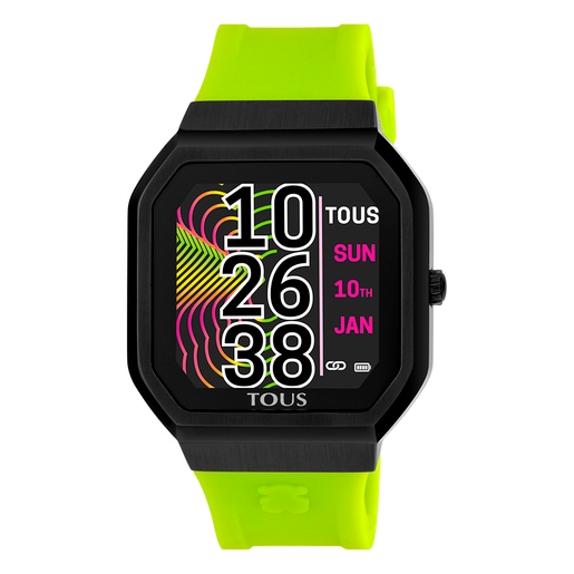 Tous Smartwatch strap silicone green with B-Connect