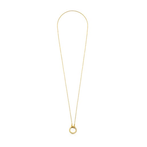 Relojes Tous Gold Hold Necklace 47/100" with ring