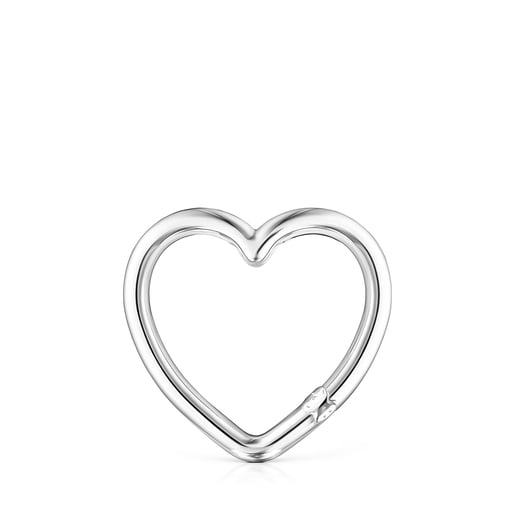 Tous Hold Ring Large Silver heart