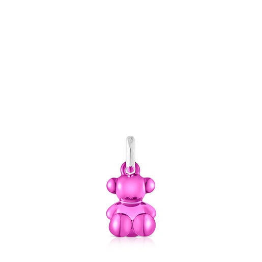 Small Bold Bear pink steel bear Pendant | 