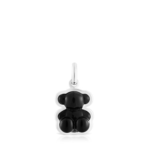 Tous Bear onyx Bold with pendant Silver